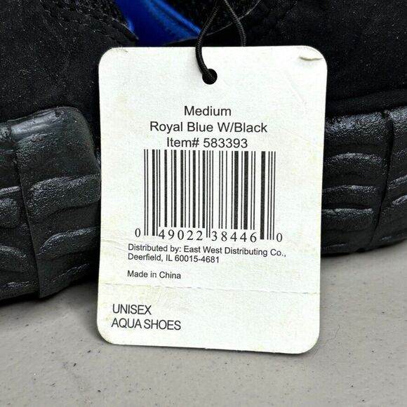 Studio35 Blue Black Water Shoe Unisex Medium Mens Size 9.5 Womens‎ 11 - Picture 8 of 8